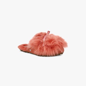 Ugg Shaine Fluff Lägenheter Skor Dam Rosa (492810RKA)